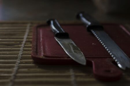 Knives on the table