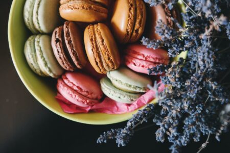 macaroons in bowl