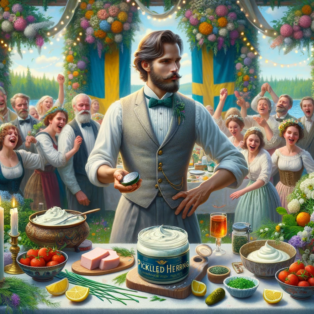 Traditional Swedish Pickled Herring Dip